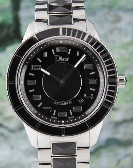 (image for) A CHRISTIAN DIOR AUTOMATIC STEEL & CERAMIC WATCH / CD115510